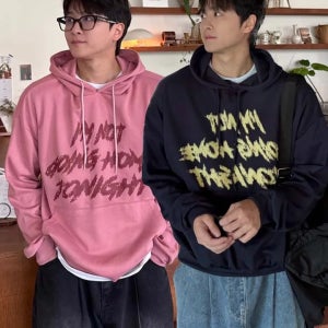 투나잇 그래피티 레터링 오버핏 후드티 후드 그래비티 가을후드 겨울후드 봄 가을