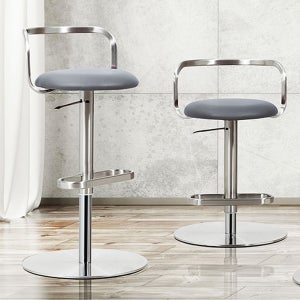 알토 높이조절 바의자 천연가죽 바테이블 바텐더 의자