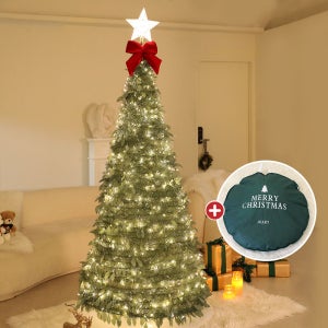 크리스마스트리 전구 세트 업다운 팝업 접이식 원터치트리 180cm