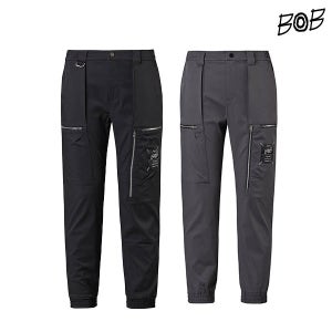 BOB 비오비 우븐 배색 남성 조거 팬츠 1.0 남자 허리밴딩 골프바지 웨어