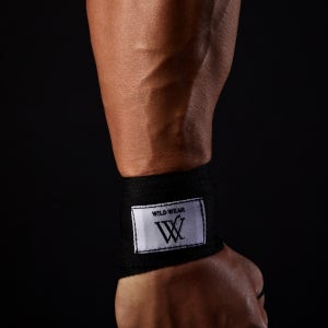 손목보호대 헬스스트랩 아대 그립 밴드 얇은 팔목 블랙