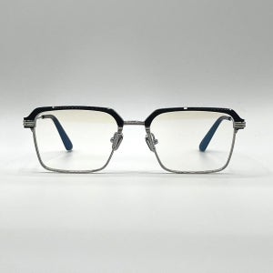 오드아이웨어 라이언 C1 블랙&실버 스퀘어형 티타늄 하금테 안경