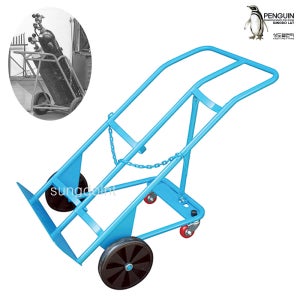 국산 DELUXE 가스실린더카트 더블 HCOL (40L이하) 가스용기 운반카트 용접공구