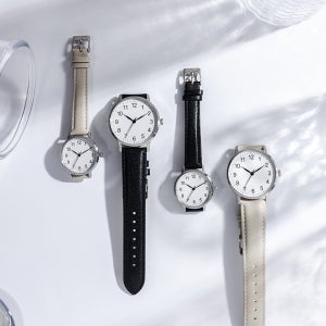 가이거 베이직 심플 가죽 커플 손목시계 수능 GE1274