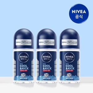 니베아 맨 데오드란트 롤온 쿨 앤 킥 50ml X 3개