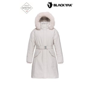 블랙야크 여성 히마 WSP 다운자켓 폭스퍼 정전기 방지 윈드스토퍼 블루폭스퍼 후드 롱 다운