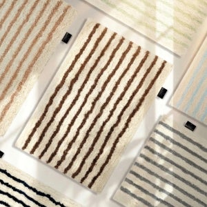 디아르 스트라이프 시밀레 극세사 욕실 주방 화장실 현관 발매트 40x60cm