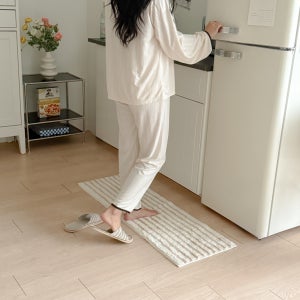 디아르 스트라이프 시밀레 극세사 욕실 주방 화장실 현관 발매트 40x120cm