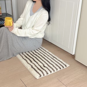 디아르 스트라이프 시밀레 극세사 욕실 주방 화장실 현관 발매트 40x120cm