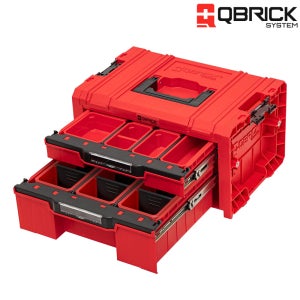 큐브릭 서랍형공구함 2단 수납 다용도 PRO Drawer 2 Toolbox 2.0 Red