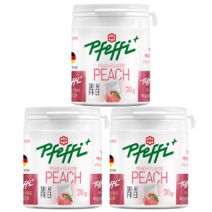 페피 무설탕 민트 캔디 독일산 복숭아, 70g, 3개