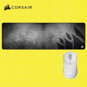 커세어 세이버 v2 PRO 초경량 게이밍마우스 화이트 + MM300 PRO EXTEND