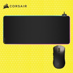 커세어 세이버 v2 PRO 초경량 게이밍마우스 블랙 + MM700 RGB EXTEND