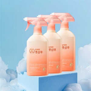 온더바디 상쾌한 버블 풋샴푸 아이스티향 390ml x 3개