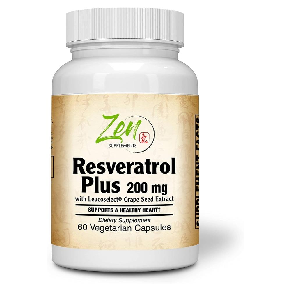 <b>젠</b> 레스베라트롤 resveratrol <b>200mg</b> +포도씨 60 베지캡슐 1팩D