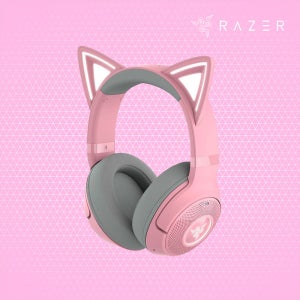 레이저코리아 크라켄 키티 V2 핑크 블루투스 헤드셋 Razer Kraken Kitty V2 BT Quartz