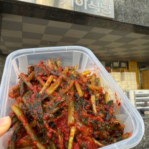 게하식당 실비열무 안매운열무김치 1Kg