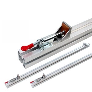 원형톱 조기대 레일 고정 테이블쏘 클램프 가이드 알루미늄 목선반척 공구 목공