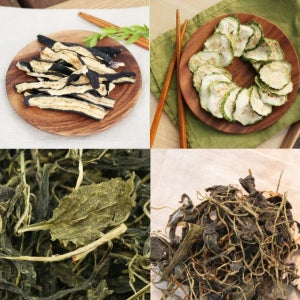 정월대보름 건나물 고사리 곤드레 고구마순 취 가지 애호박 고춧잎 피마자 무말랭이 비빔밥