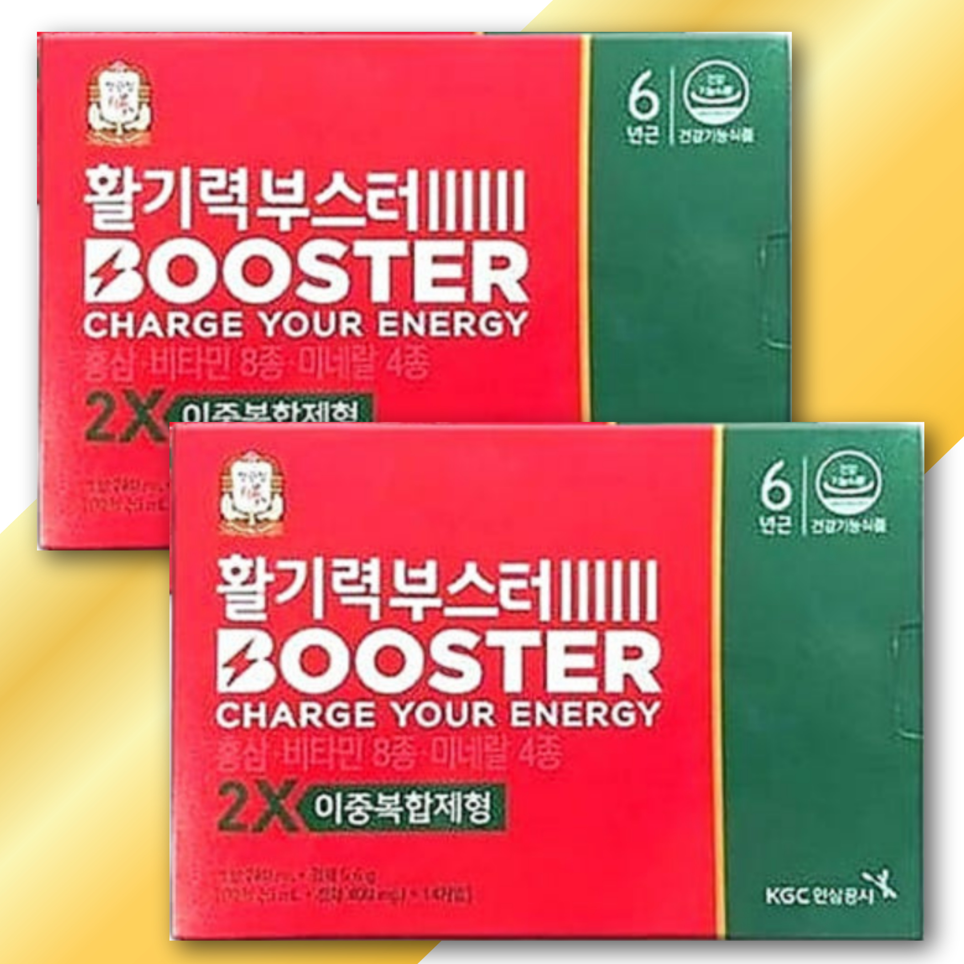 에너지충전 활기력 부스터 홍삼 멀티비타민 미네랄 2박스 <b>정관장</b>