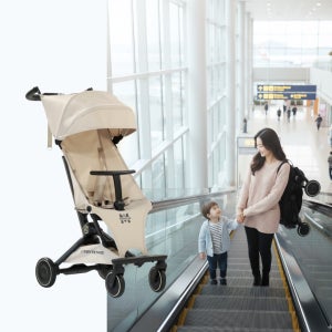 [누비앤타보] TAVO 트래블러M 여행용 트라이크 초경량 기내반입형 폴딩 베이지