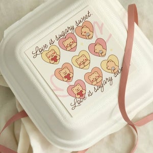 빼빼로 하트베어 카드 데이 발렌타인 하트 선물포장 스몰바스켓