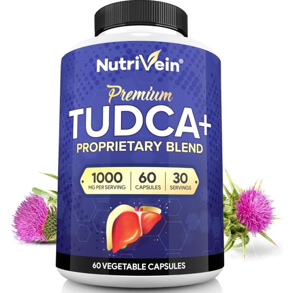 뉴트리베인 프리미엄 터드카플러스 <b>리버</b> 서포트 1000mg 30일 분 60캡슐 Nutrivein Premium TUDCA Liver Support 60 <b>Caps</b>