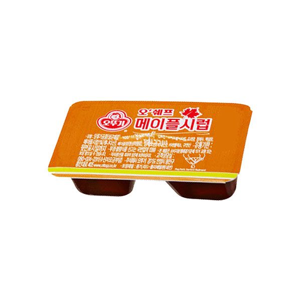 오뚜기 메이플 시럽 디스펜팩 11g 1박스 120개입 110개 베이킹 초코 카페 전자렌지 제과점 에어프라이어