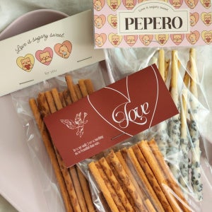 빼빼로 헤더택 데이 발렌타인 하트 큐피드 곰돌이 선물포장 쿠키 스몰바스켓