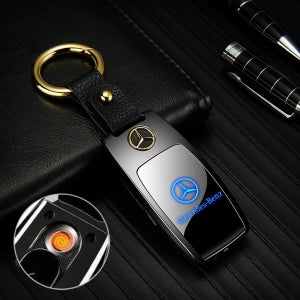 벤츠 USB 충전식 선물용 전기 플라즈마 터보 라이터