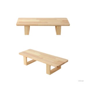 WSstore 원목 모니터 받침대(60cm) (내추럴) 모니터받침