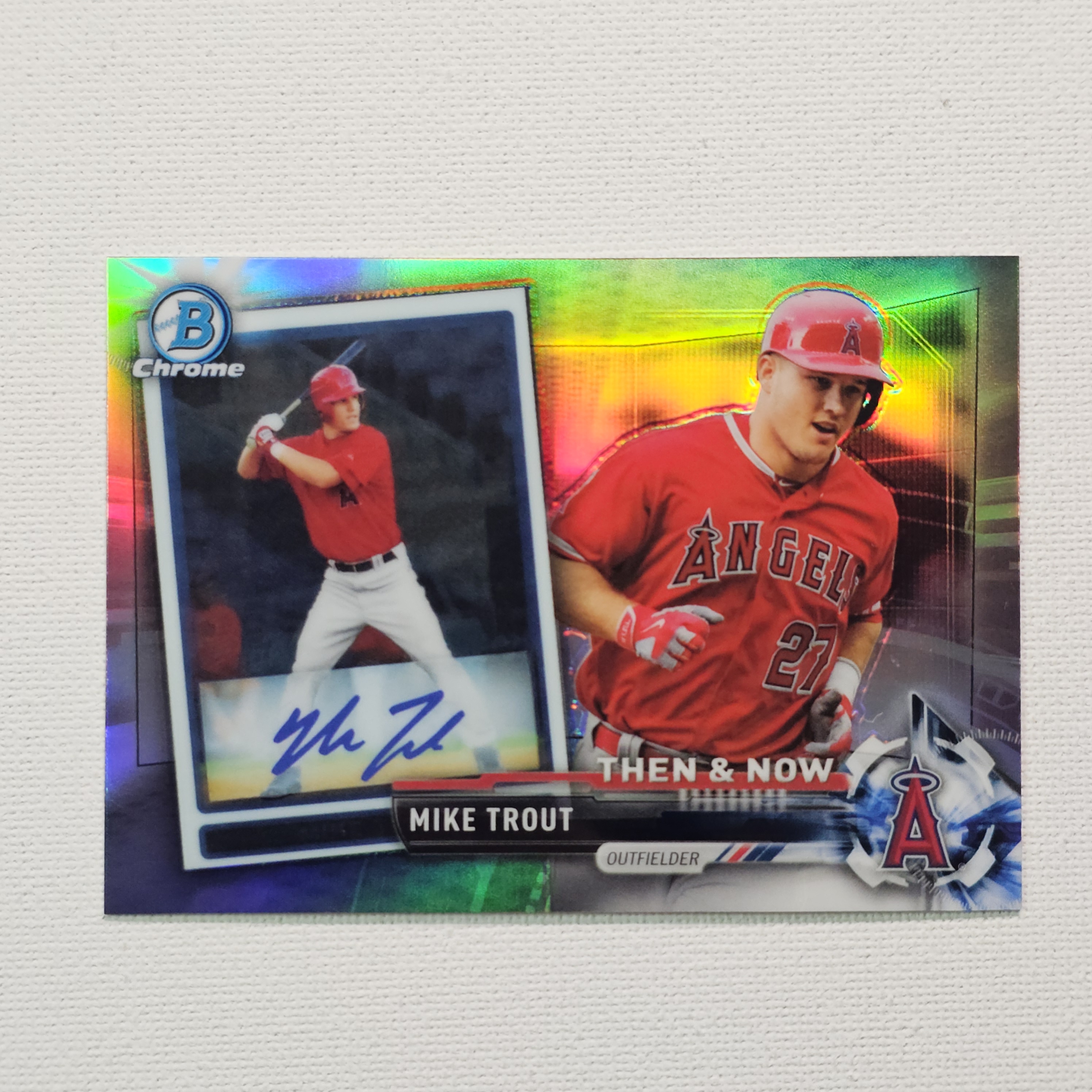 2017 Topps Chrome Bowman Then and Now Mike Trout 마이크 트라웃 야구카드 / MLB-133