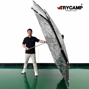 트라이캠프 낚시파라솔 52인치 더블 폴딩파라솔 소형차 수납가능