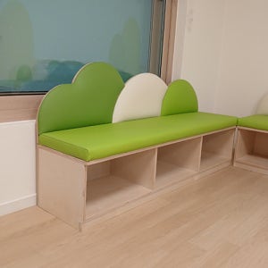 i86 스툴 벤치 보조의자 어린이집 유치원 키즈카페 대기실 복도 수납형 수납벤치