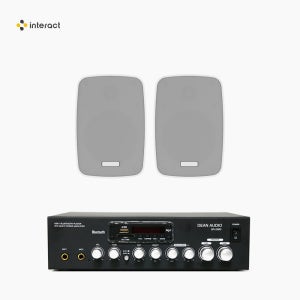 20평 매장스피커 4인치 카페 스피커 인터랙트 EFS-440 앰프 세트