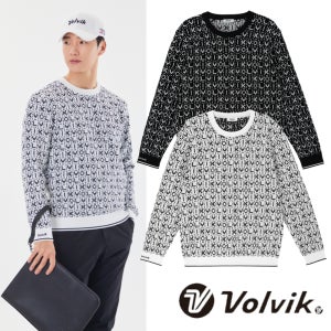 볼빅 골프웨어 남성골프웨어 남성골프니트 간절기 패턴 라운드 긴팔 스웨터 VMKTP901