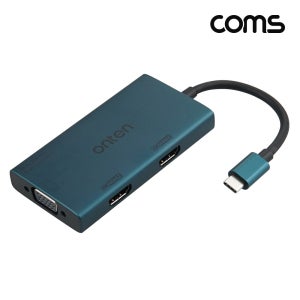 COMS C타입 멀티 컨버터 듀얼 HDMI VGA 미러링 FW632