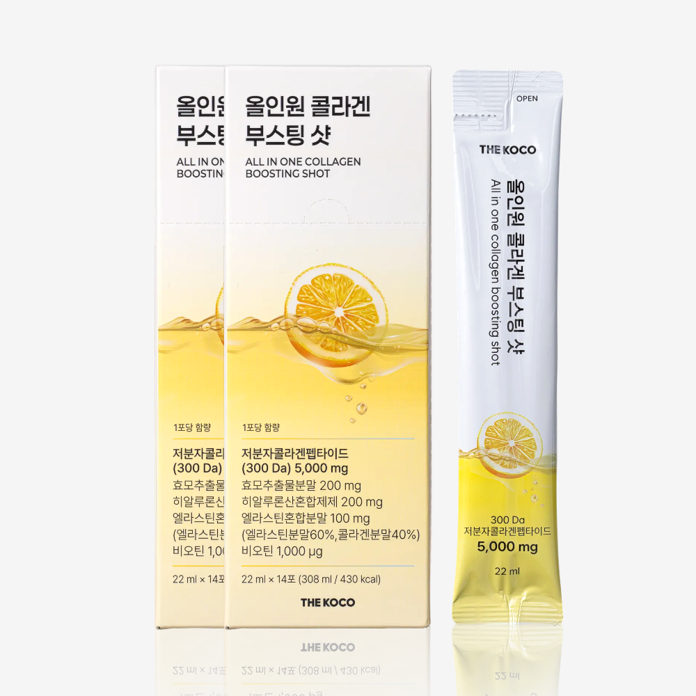 [300달톤] 더코코 올인원 <b>콜라겐</b> 부스팅 <b>샷</b> 22ml 14포, 2개