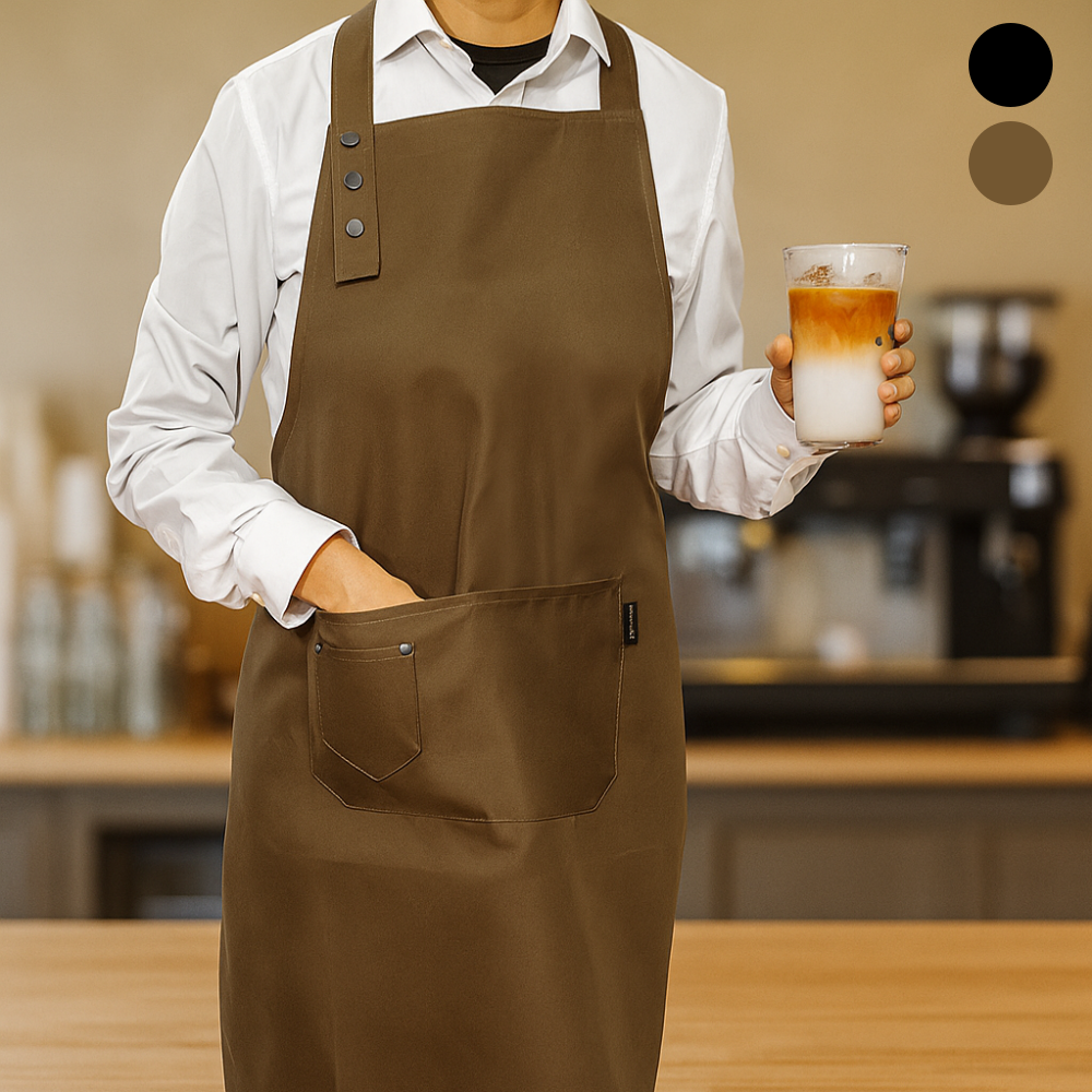 스트랩 길이 조절 바리스타 방수 앞치마 카페 공방 화원 미술 미용실