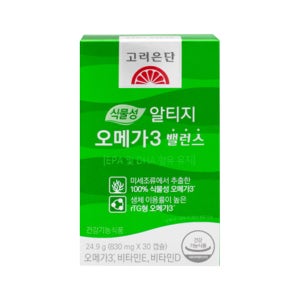 고려은단 식물성 알티지 오메가3 밸런스 830mg X 30캡슐 1개/ DY