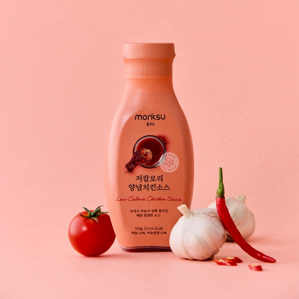 몽크슈 저당 저칼로리 무설탕 양념치킨 소스 320g