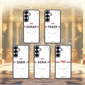 T1 굿즈 갤럭시 S시리즈 맥세이프 글라스 범퍼 디자인 케이스 티원 굿즈