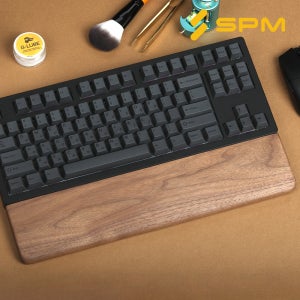 SPM 원목 키보드 팜레스트 손목받침대 호두나무, PT65 32CM