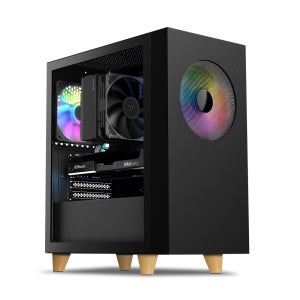 마이크로닉스 WIZMAX 우퍼 딥톤 컴퓨터 케이스 블랙