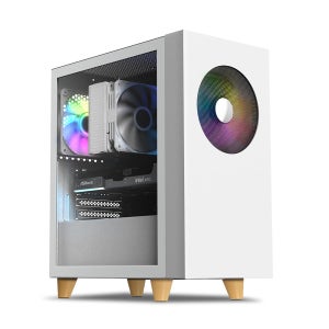 마이크로닉스 WIZMAX 우퍼 딥톤 컴퓨터 케이스 화이트