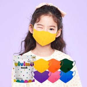 비비무 마스크 주니어 옐로우 20매, 어린이,유아