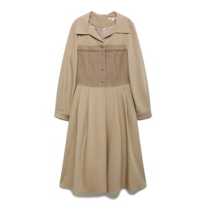 나이스클랍 셔츠형 뷔스티에 롱 원피스 A254PWO902