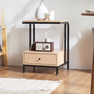 밀리토 안방 틈새 선반 서랍 침대 옆 미니 협탁