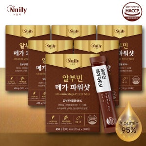 뉴일리 알부민 메가파워샷 15gx30포 6박스 6개월분