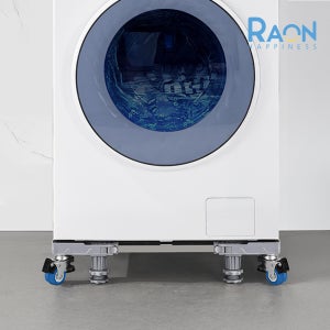 세탁기 받침대 이동식 바퀴 더블 프레임 냉장고 통돌이 드럼 건조기